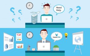 CRM software RabbitCRM difference between Non using CRM person and CRM using person